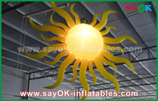 Fire - proof Inflatable Lighting Decoration , Nylon Cloth LED Lighting Ball