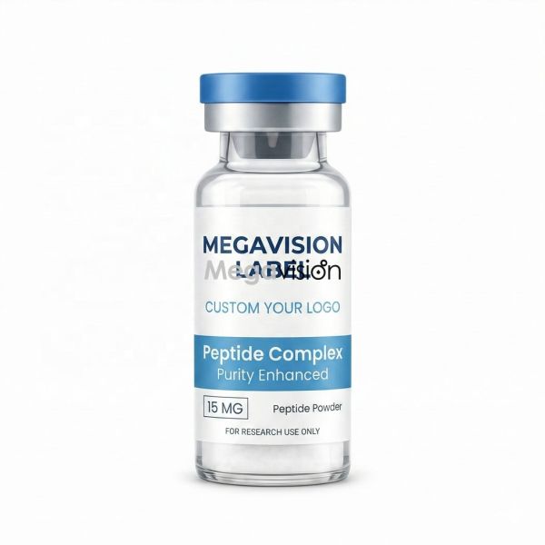 High Quality Custom 3ml 10ml Durable Adhesive Laminate Peptide Vial Bottle Labels Custom Premium Packaging Sticker Labels