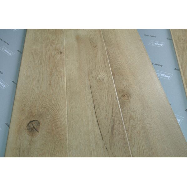 Suelo brillante de la lamina AC4 del roble simple, piso de la lamina de la prenda impermeable de HDF