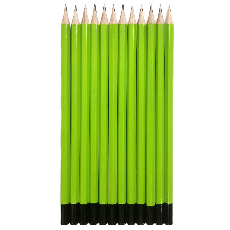 Manufacturer Premium Quality 7 Inch HB Soft Graphite Lead Top Closed 12PCS Set Hexagonal Pencil