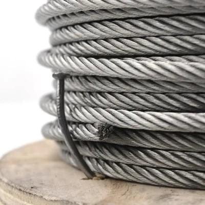 Stainless Steel Control Cable Galvanized Steel Wire Cable 7*7 Special Cold Heading Steel