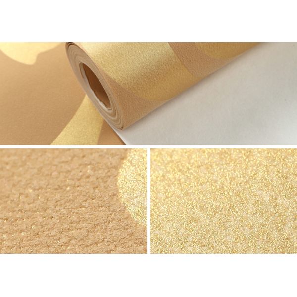 Съемные европейские обои типа с роскошной золотистой картиной листьев