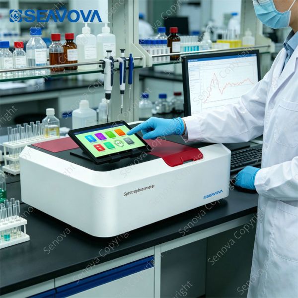 Double Split Beam UV Visible Vis Spectrophotometer UC-900 with 190-1100nm Wavelength and Fixed 1nm Bandwidth 