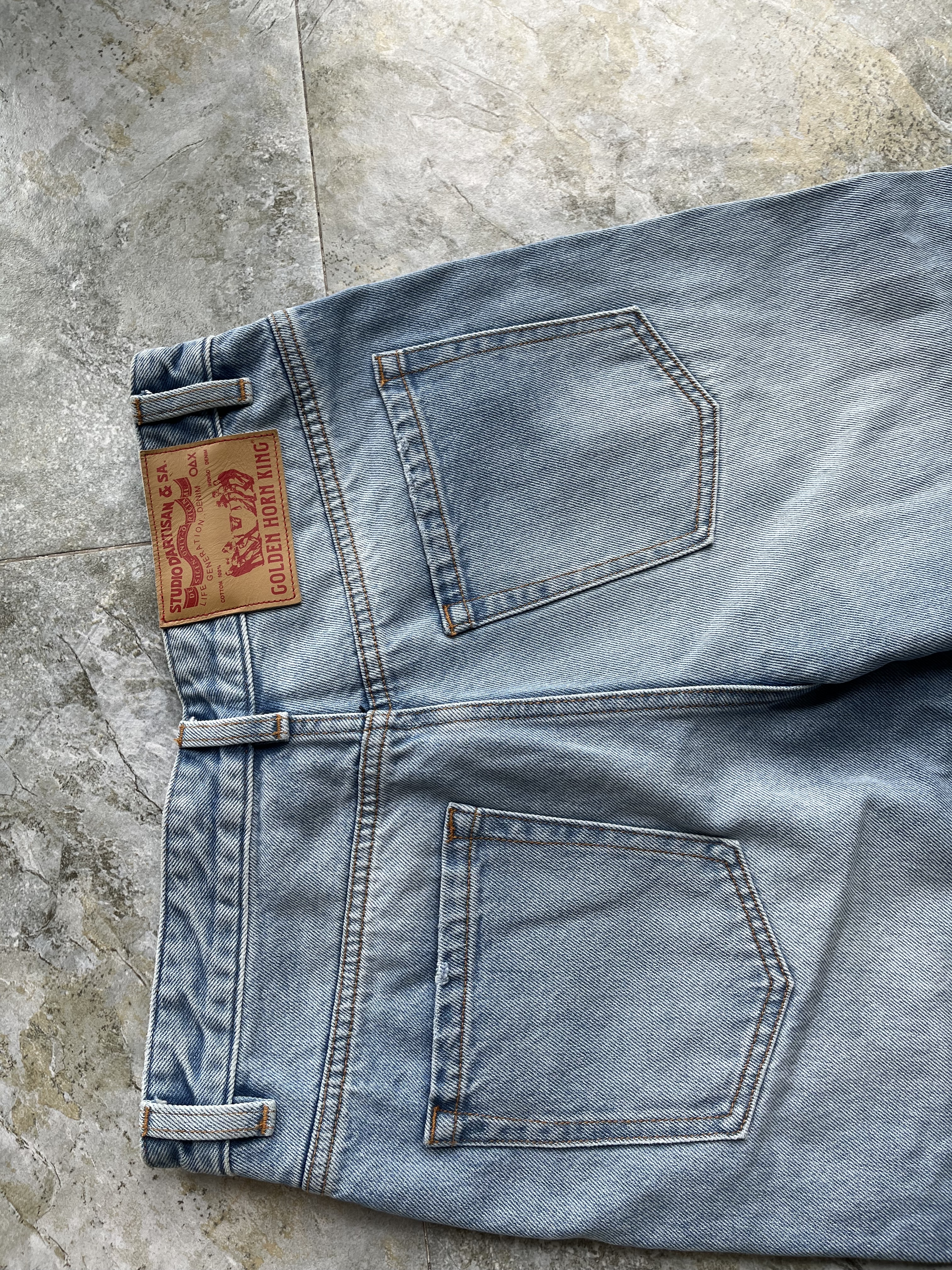 Pre Shrunk Soft Denim Wide Leg Jeans Reinforced Stitching Soft Wide Leg Jeans Faded Wash
