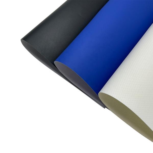 650 Gsm PVC Coated Fabric 0.4-1.0mm Tarpaulin Tarpoline Material Roll Per Meter For Bags