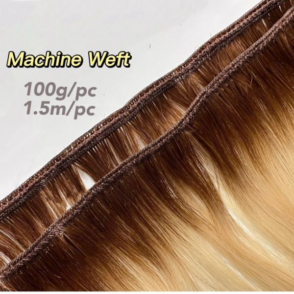100g/pack Blonde Remi Double Wefted Human Hair Weft Customization Customized Request