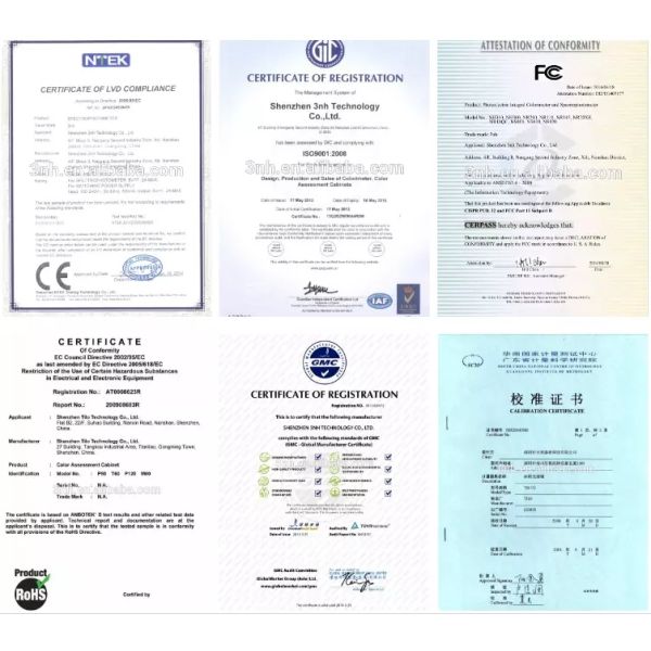 Xrite SP60 заменило спектрофотометром 3nh YS3010 портативным на апертуру d/8 8mm