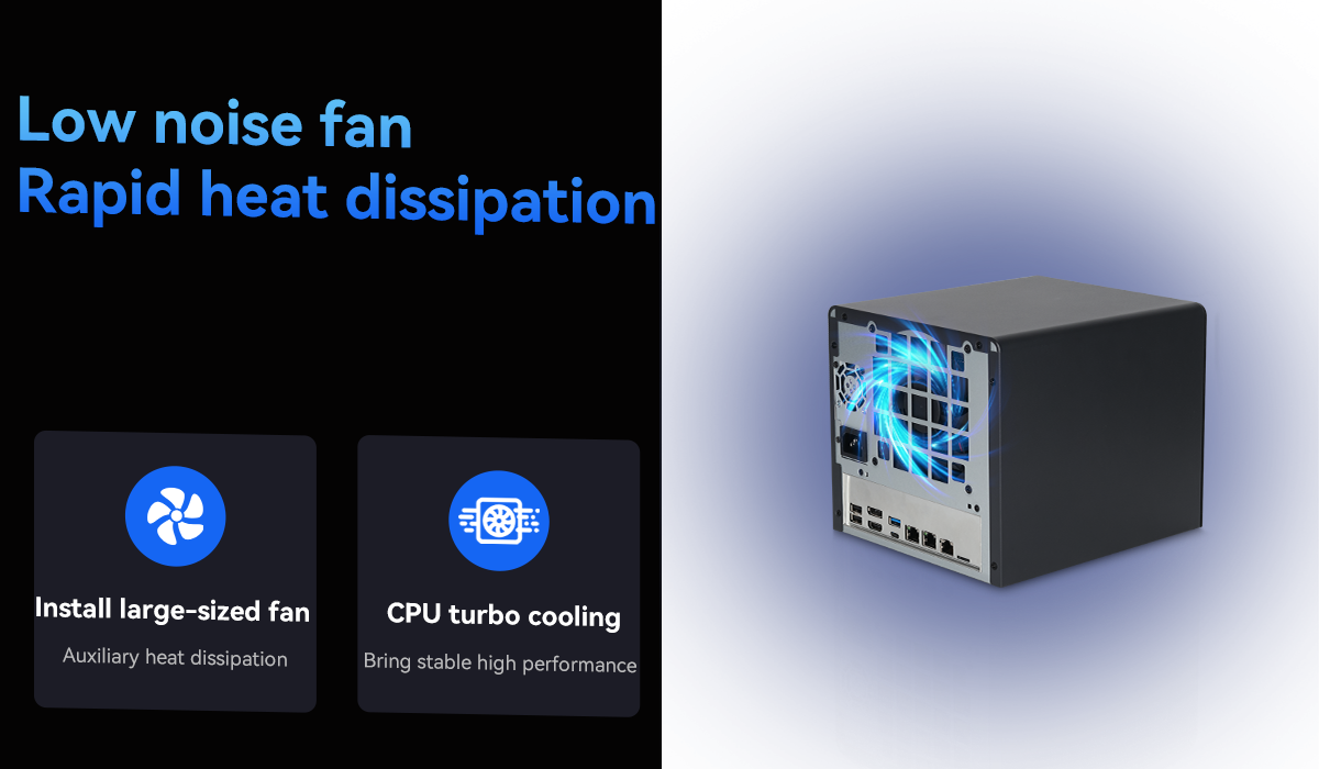 NAS Server N100 4-Bay Host Interface NAS Network Attached Storage Enclosure