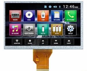 7-inch TFT LCD module display with 800*480 resolution 250nits brightness
