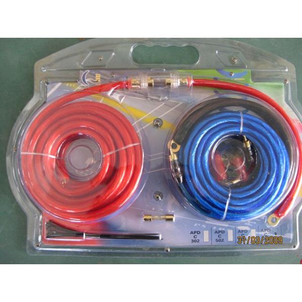 Tipo de conector coaxial Amplificador de audio para automóviles Kit de cableado de instalación OFC