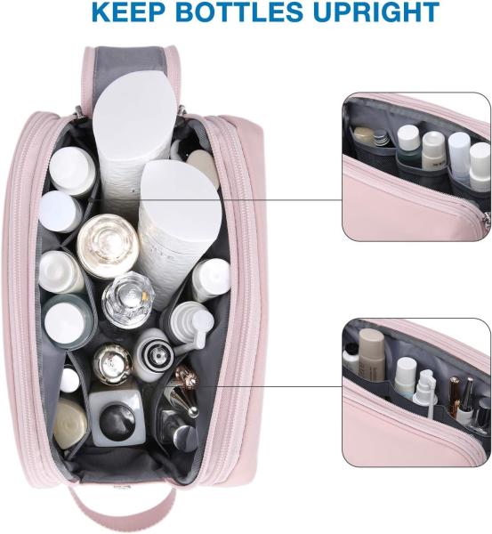 Kit rose Dopp Résistant à l'eau Rasier maquillage cosmétique Sac de voyage personnalisé Pour les femmes