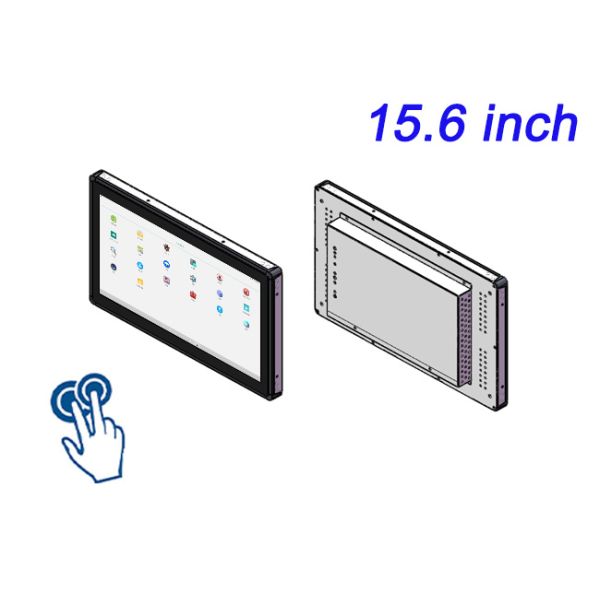 ZXTLCD 15.6 Inch Embedded Industrial Touch Screen LCD Monitor Intelligent Customization Capacitive Resistance Tablet Integrated Machine