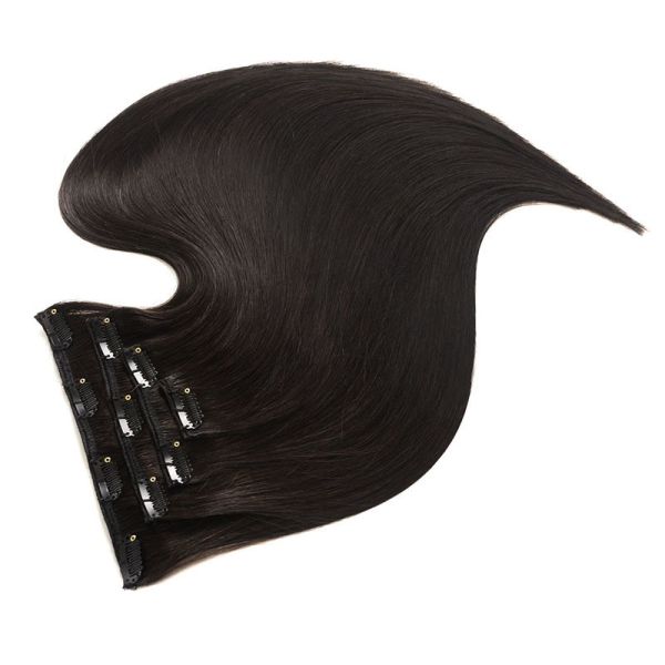 100% Human Hair Extensions Full Cuticle Double Drawn Real Raw Virgin Natural Remy Invisible Seamless Clip