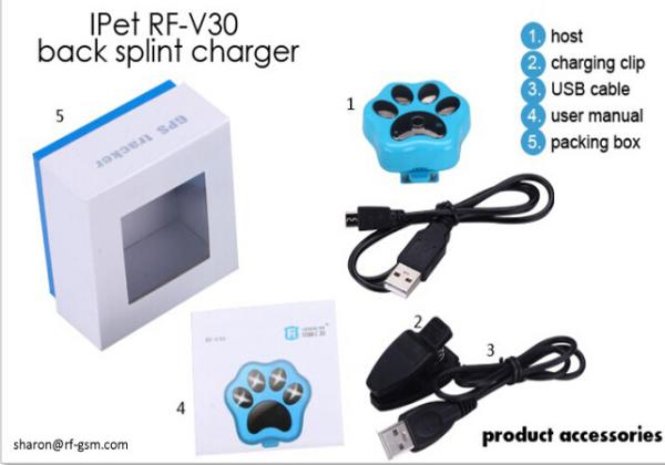 Newest product imei number tracking online waterproof pet gps tracker with smart LED lgihts