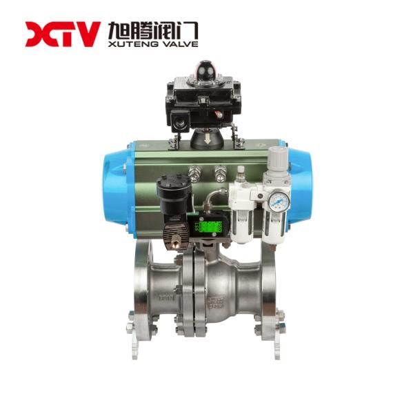 Floating Ball Valve Q41F with Pneumatic Actuation and Stainless Steel Body Material