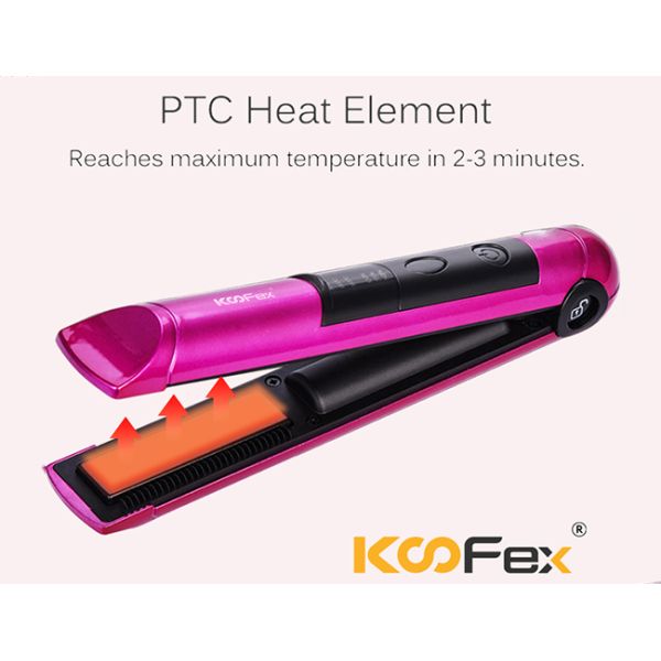 Frizzproof Ceramic Flat Iron Hair Straightener , Hotel 25W Straightener Curler 2 In 1