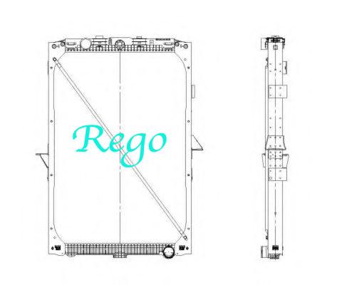 Custom Made XF105 Heavy Duty Truck Radiators , Aftermarket Radiators For Trucks