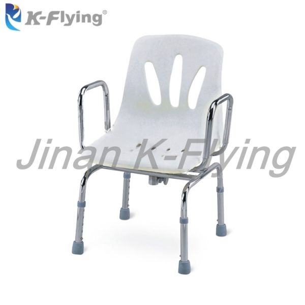 SS Rotatable Portable Shower Chair For Handicapped Adult Disabled Elderly