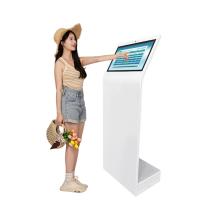 Borne libre-service à écran tactile tout-en-un de 21,5 pouces pour hôpitaux, banques, finances, avec système de file d'attente automatique et d'information sur les requêtes