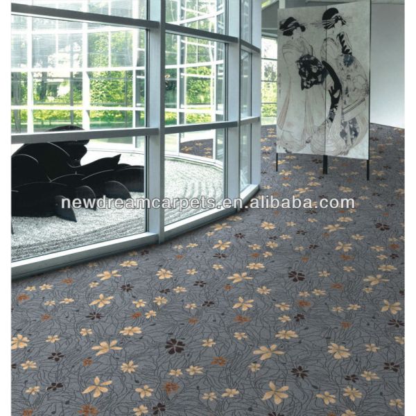 Stock 20% Nylon 80% Wool Five-Star Woven Axminster Carpet for Hotel Lobby Restaurant