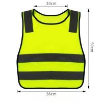 Veste réfléchissante pour enfants en polyester pour sécurité et visibilité