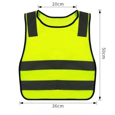 Veste reflectiva de poliéster para crianças para segurança e visibilidade