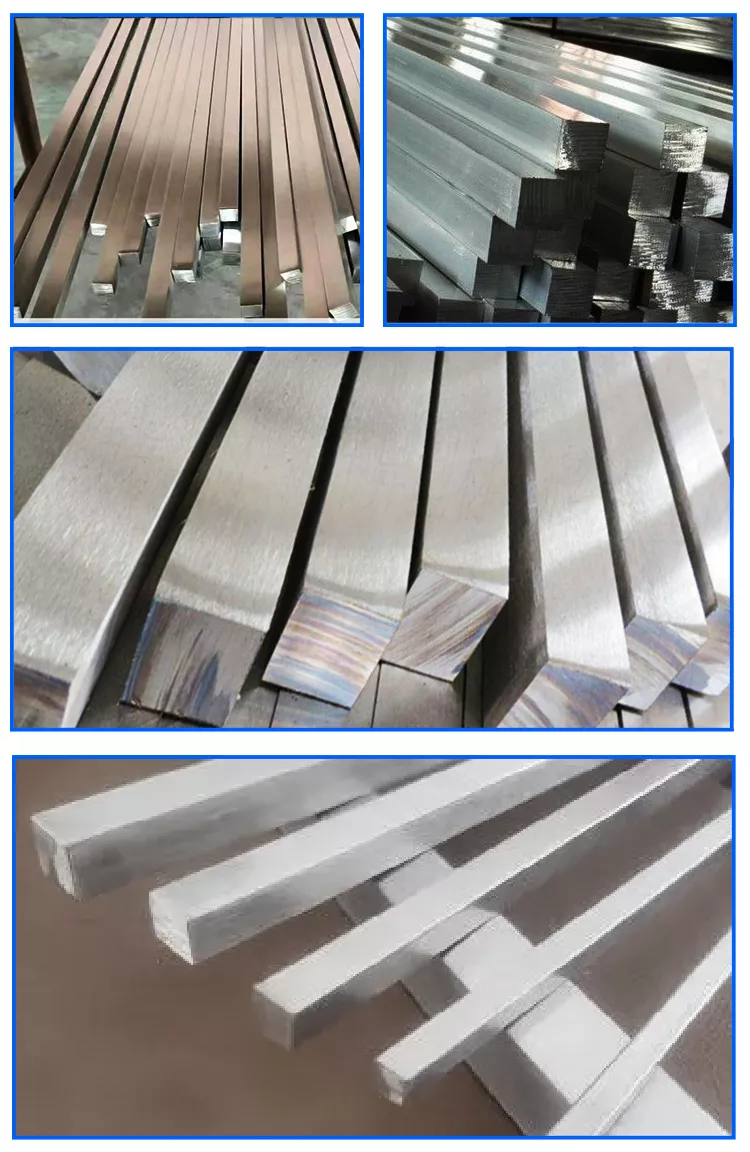 Square Stainless Steel Rectangular Bar JIS 201 304 304L 316 316L 430 310S