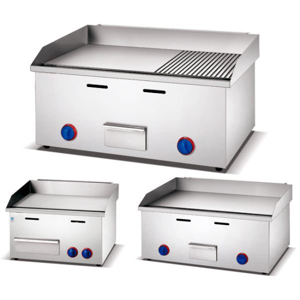 8mm 10.7kw Commercial Kitchen Griddle For BBQ Restaurant