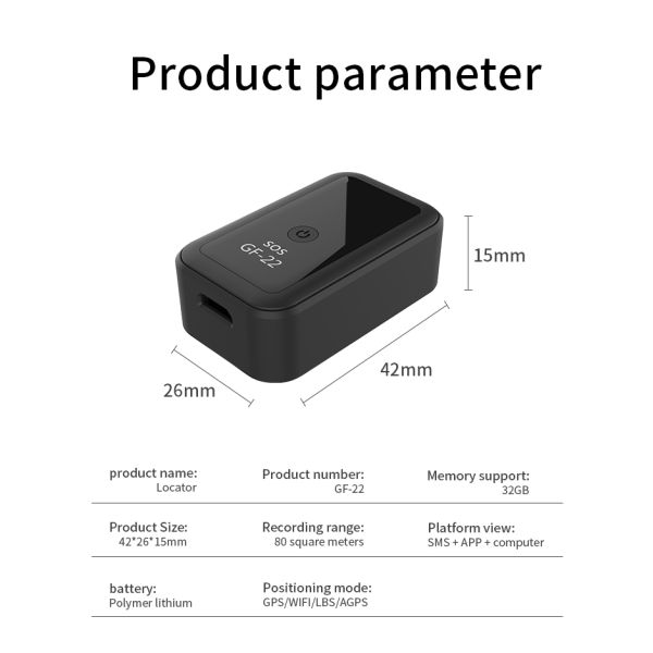 GPS Navigation Mini Car GPS Tracker With GPS GSM Wifi LBS Personal SOS Panic Communication