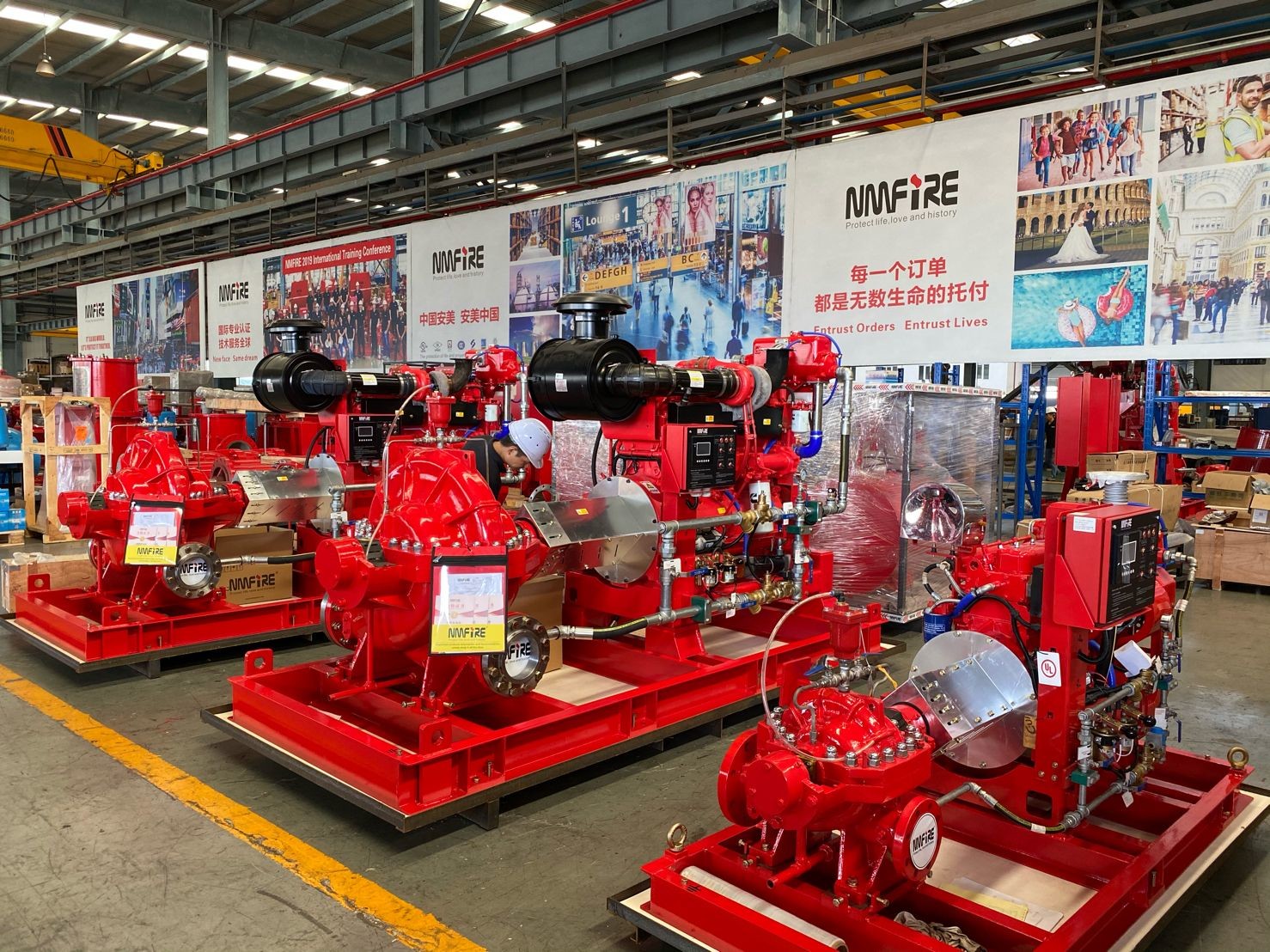 UL FM 1250GPM 100M разделил пожарный насос случая с регулятором Tornatech