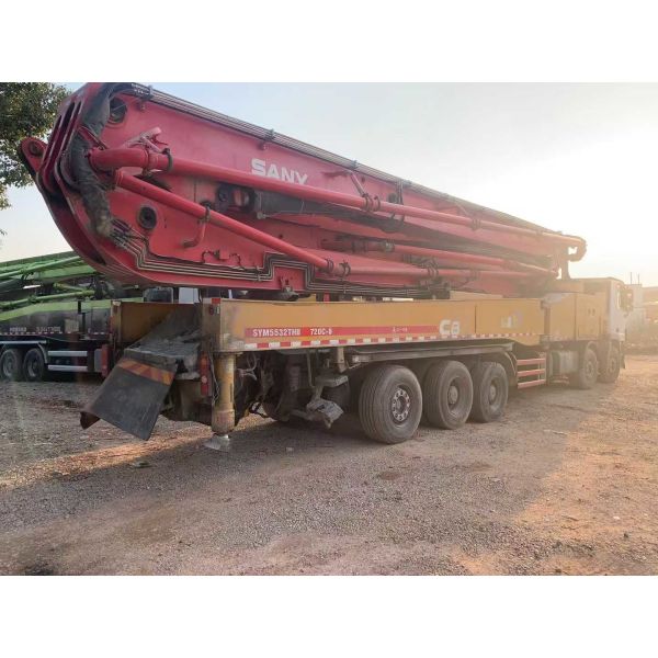 SANY 70m Concrete Pump The Ultimate Solution for Rise Buildings Semi-Dry Shotcrete 5 Shaft Number