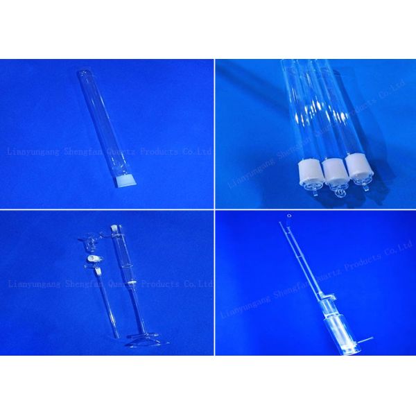 Пробирка стекла кварца стекла кремнезема 3мм-300мм сильной твердости сплавленная ДяметерХигх качественная для оптического инструмента