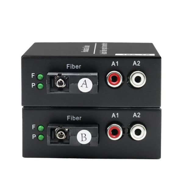 1 Channel Bidirectional RCA Audio Extender Fiber Optic Transmitter