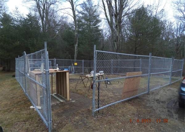 8'x12' temporary chain link fence panels diameter wire 11.5ga chain link mesh 2 x 2 tube 35mm wall thick 1.60mm
