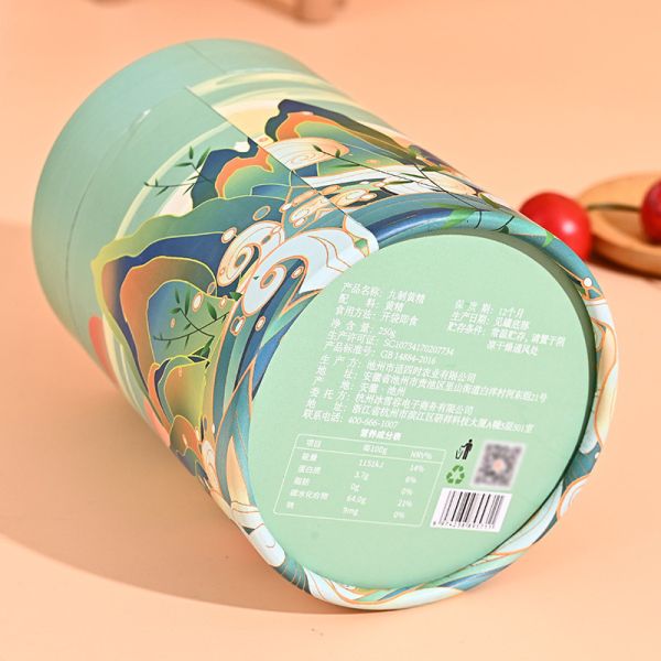 Консервные банки чая кофе пустой бумажной трубки цилиндра картона качества еды упаковывая