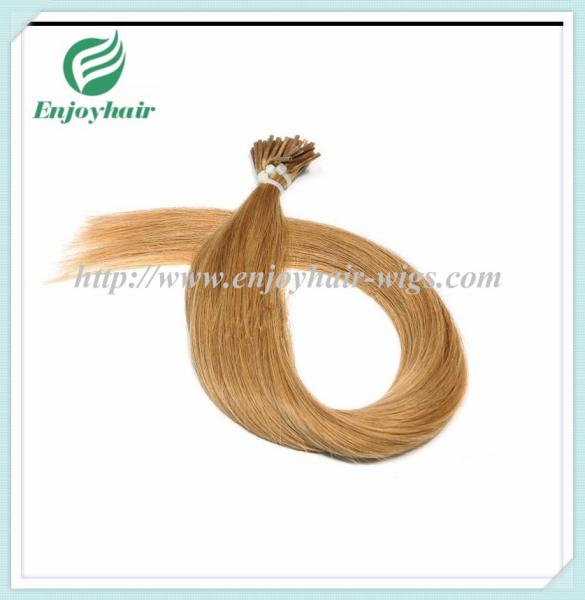 Pre-Bonded Hair 10-28 100s/pack 27# color Straight Human Hair  hair extension malaysian