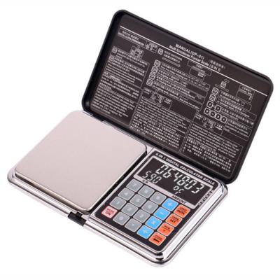 Balance numérique électronique OBM pris en charge avec rétroéclairage blanc 0,1G 0,01G Mini balance de poche pour la pesée de bijoux