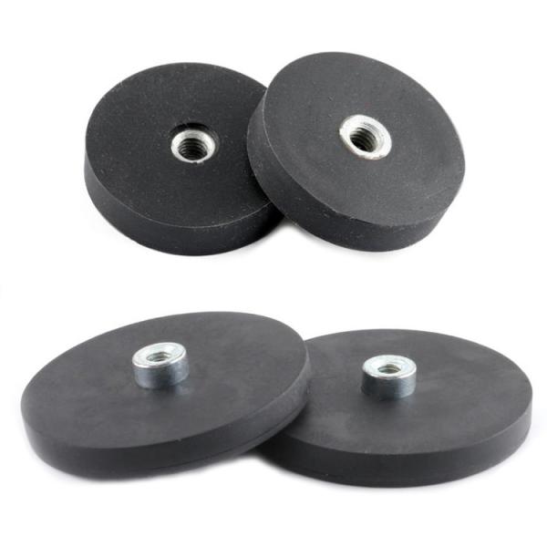 Rubber Coated Neodymium Disk Magnets