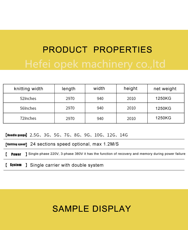 Three System 2790*2010*940mm Sweater 12G Computerized Flat Jacquard Knitting Machine