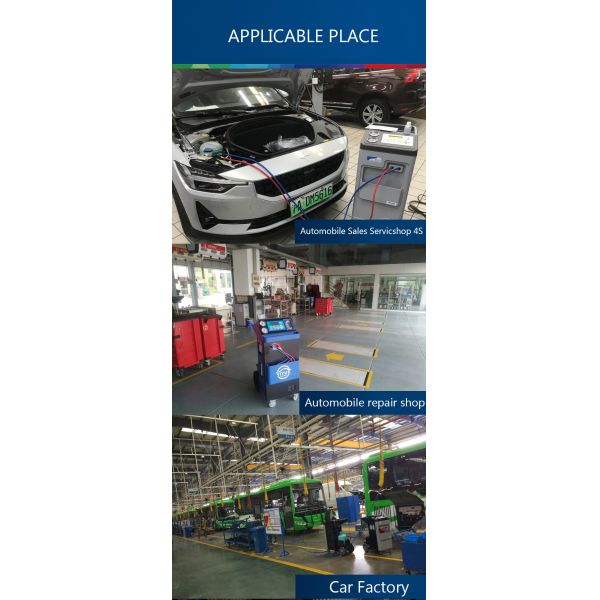 R134a Automotive Recharge AC Recovery Machine AC1800 3 Loadcells