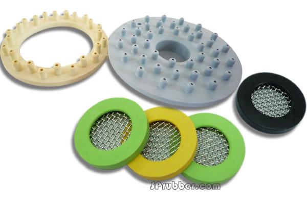 OEM / ODM Customized Rubber Seal Parts Bonding With Metal Net