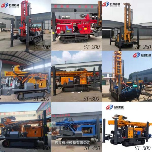 ST 260 Grands chevaux géotechnique profondeur rampante montée en perceuse de forage haute efficacité