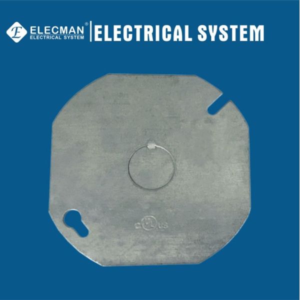Acier 4" couverture de récipient d'octogone de boîte de débouché d'Electrcial