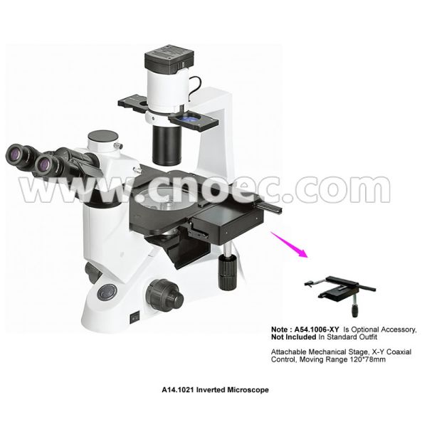 Halogen Lamp 40X Inverted Optical Microscope Infinity Plan A14.1021