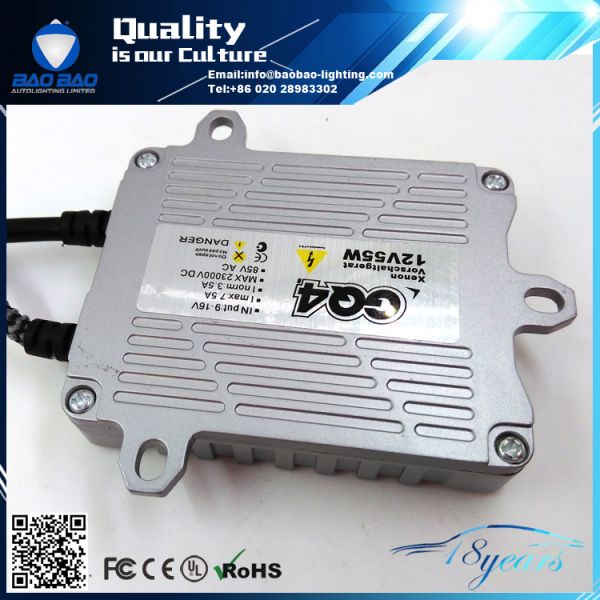 GQ4 55W Quick start HID xenon ballast--From BAOBAO LIGHTING