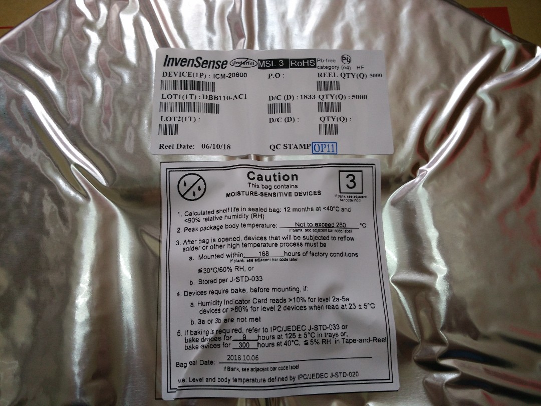 ICM-20600 TDK Модуль датчика акселерометра InvenSense IC Electronics Components