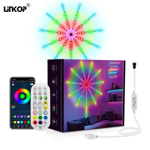 音楽 走馬 LED ストライプライト アドレス可能な魔法の煙灯