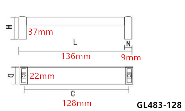 Stainless Kitchen Cabinet Handles And Knobs 192mm T Bar Modern Decoration Long Door Pulls