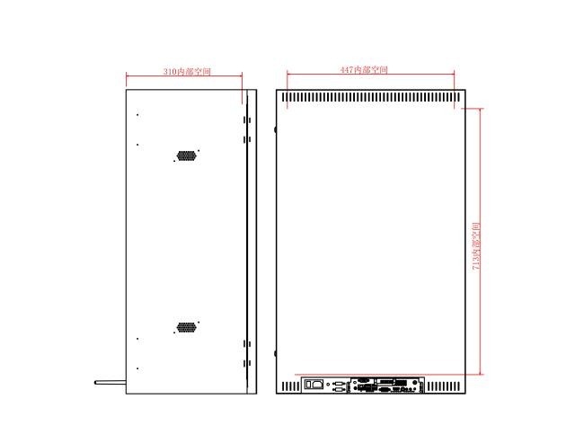 32 Inch See-Through Display Cabinet for Modern Transparent Product Presentation
