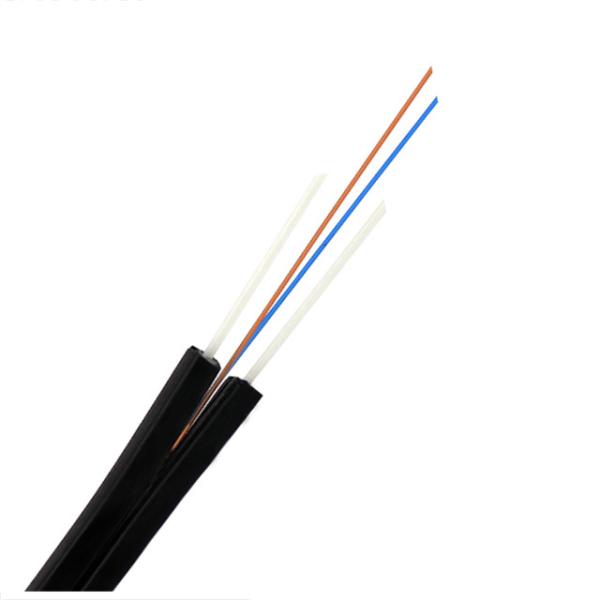 FRP/cabo pendente de aço 1 da força FTTH do fio núcleo 2 4 com o revestimento de PVC de LSZH